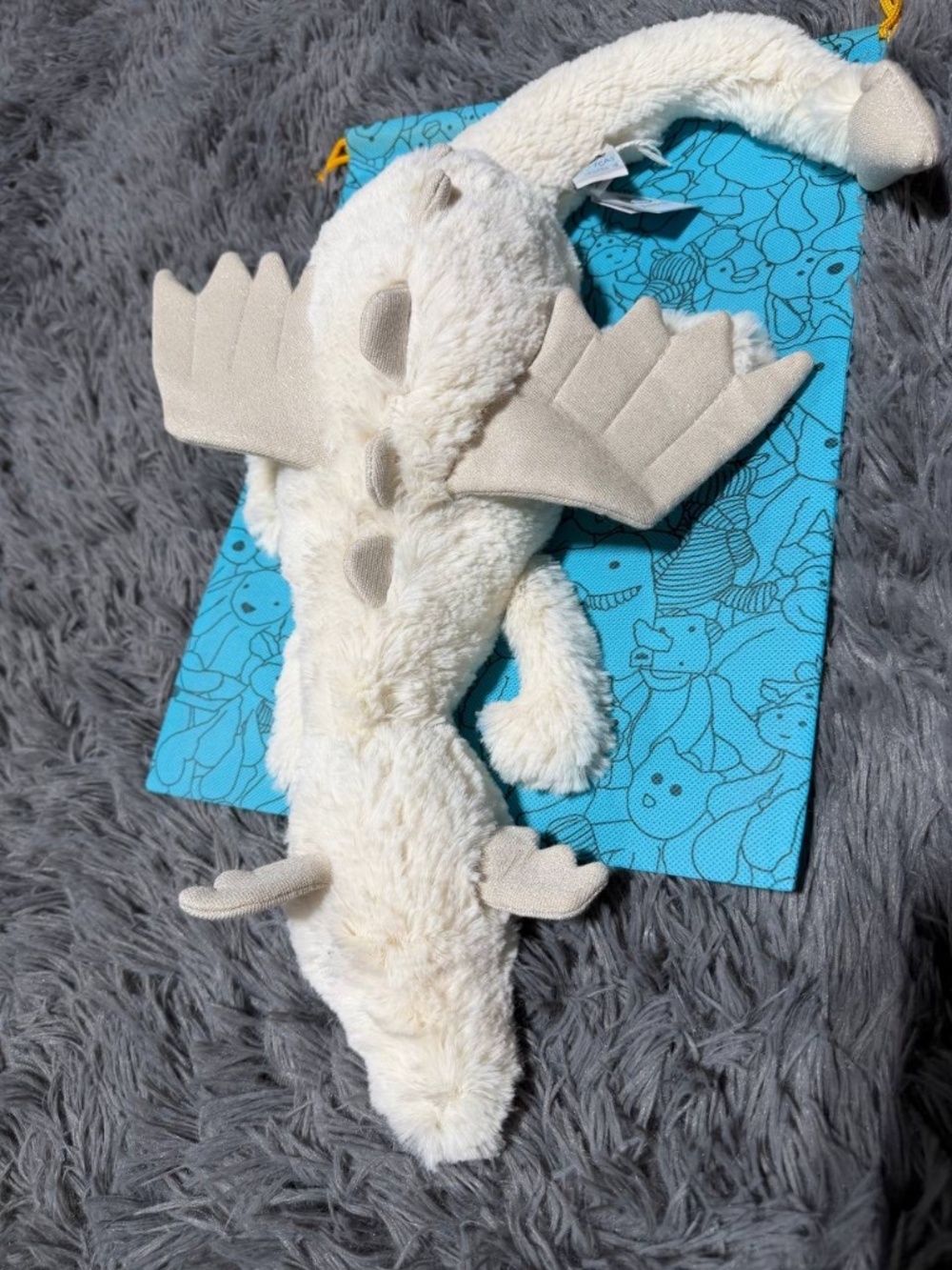 Jellycat Snow Dragon Plush